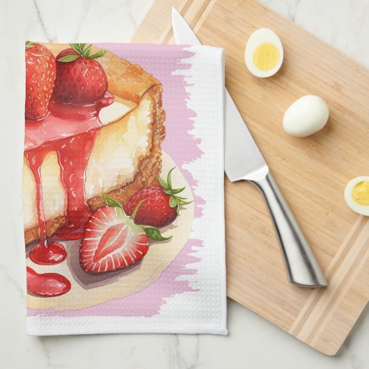 Kaastaart bakrecept theedoek (Quarter Fold)