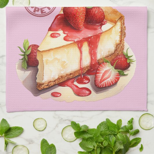 Kaastaart bakrecept theedoek (Gevouwen)