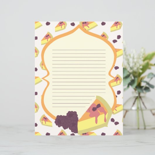 Kaastaart gevoerd briefpapier (Staand voorkant)