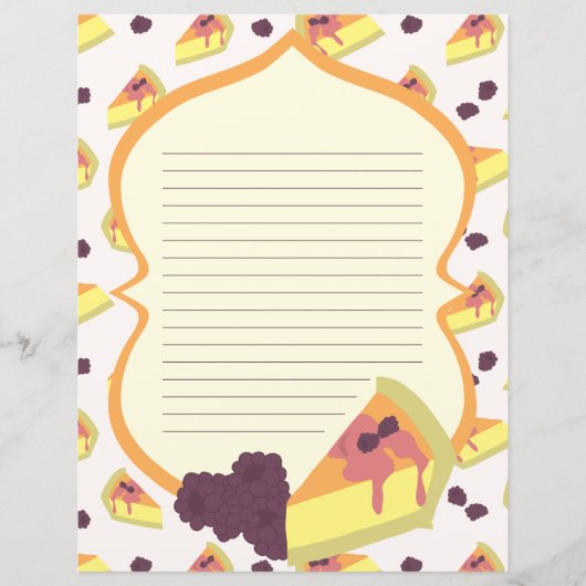 Kaastaart gevoerd briefpapier (Voorkant)