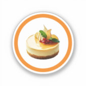 Kaastaart zoet sticker (Voorkant)