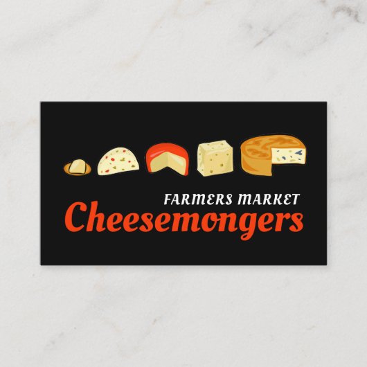 Kaasvariëteit, Cheesemonger Visitekaartje (Voorkant)