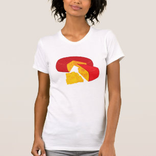 Kaaswiel Rode Was Zuivelvoedsel T-shirt