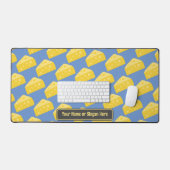 Kaaswigpatroon - Voeg eigen grappige tekst of naam Bureaumat (Keyboard & Muis)