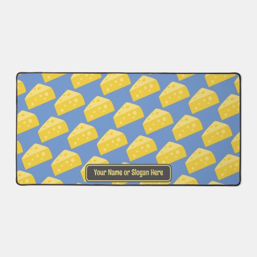 Kaaswigpatroon - Voeg eigen grappige tekst of naam Bureaumat (Voorkant)