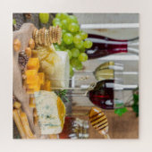 Kaaswijn honingnoten Druiven Crackers Voedsel Legpuzzel (Horizontaal)