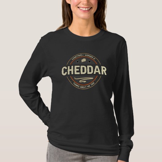 Kaaswitzen over Cheddar Flauwe Kaasgrappen T-shirt (Voorkant)