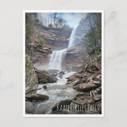 Kaaterskills Falls: Catskills Postcard Briefkaart (Voorkant)