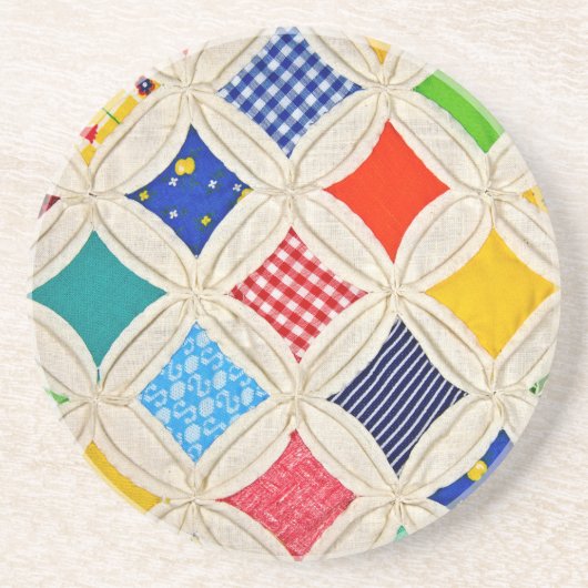 Kaathedraal-vensterkwilt Zandsteen Onderzetter (Voorkant)