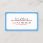 kaatsenhok visitekaartje (Achterkant)