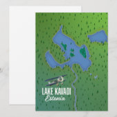 Kaavadi-meer Estland kaart (Voorkant / Achterkant)