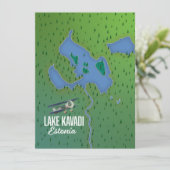 Kaavadi-meer Estland kaart (Staand voorkant)