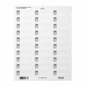 Kaavalier kerstnamemaand etiket (Full Sheet)