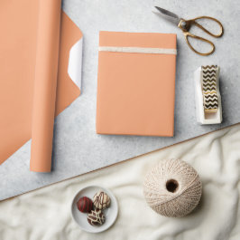 Kaba Oranje Effen Kleur Cadeaupapier