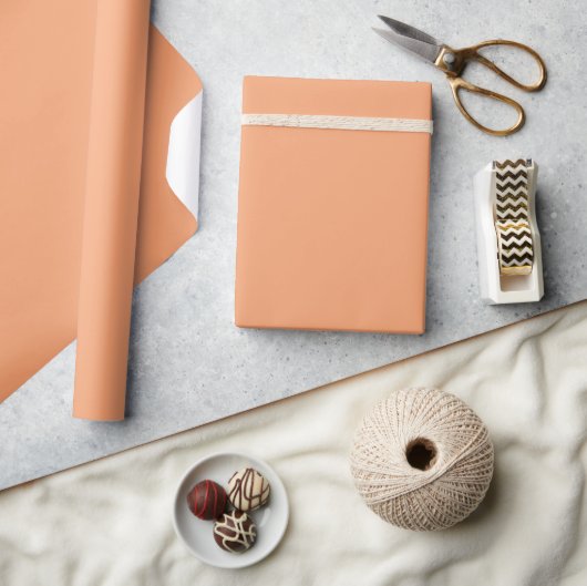 Kaba Oranje Effen Kleur Cadeaupapier (Crafts)