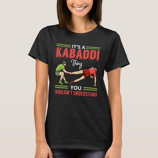 Kabaddi Game Sport Player Indian Team Training  1 T-shirt (Voorkant)