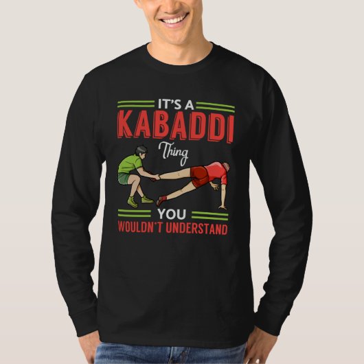 Kabaddi Game Sport Player Indian Team Training  1 T-shirt (Voorkant)