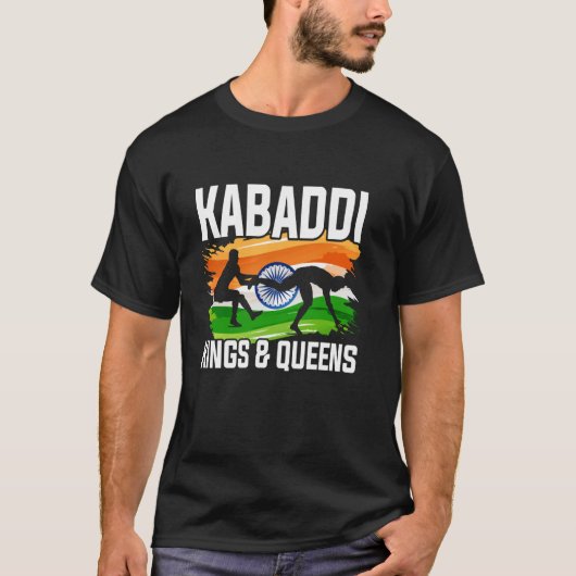 Kabaddi India worstelen T-shirt (Voorkant)
