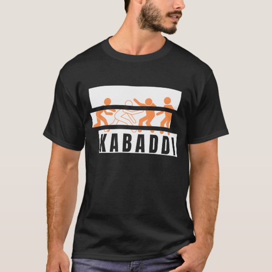 Kabaddi ontwerp t-shirt (Voorkant)