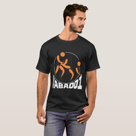 Kabaddi Sport Design T-shirt (Voorkant volledig)
