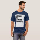 Kabaddihe Game of Warriors Sport friend retro T-shirt (Voorkant volledig)