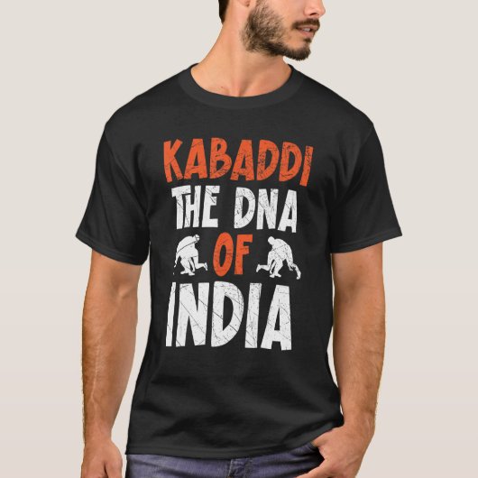 Kabadi de DNA van het Indiase team Sport Raider T-shirt (Voorkant)