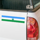 Kabardino Balkaria Vlag Bumpersticker (Op Truck)