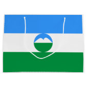 Kabardino Balkaria Vlag Groot Cadeauzakje (Voorkant)
