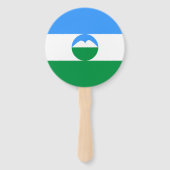 Kabardino Balkaria Vlag Handwaaier (Voorkant)