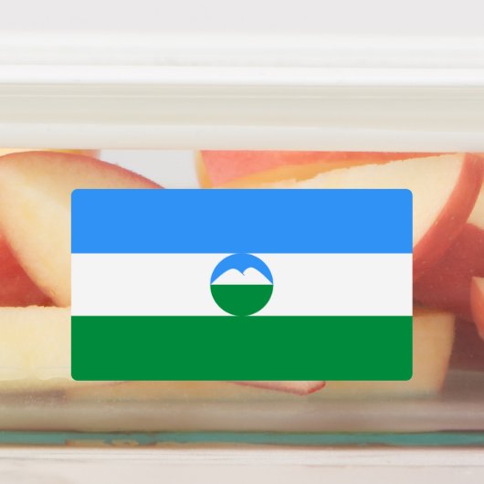 Kabardino Balkaria Vlag Labels (Aangebracht)