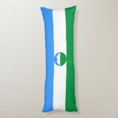 Kabardino Balkaria Vlag Lichaamskussen (Achterkant (Verticaal))
