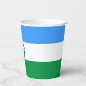 Kabardino Balkaria Vlag Papieren Bekers (Achterkant)