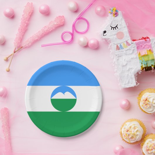 Kabardino Balkaria Vlag Papieren Bordje (Feest)