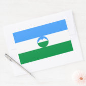Kabardino Balkaria Vlag Rechthoekige Sticker (Envelop)