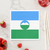 Kabardino Balkaria Vlag Servet (Insitu)