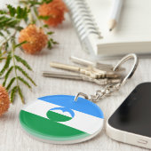 Kabardino Balkaria Vlag Sleutelhanger (Voorkant Rechts)