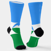 Kabardino Balkaria Vlag Sokken (Gebogen)