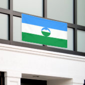 Kabardino Balkaria Vlag Spandoek (Buitenkant Gebouw)