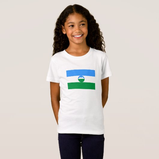 Kabardino Balkaria Vlag T-shirt (Voorkant volledig)