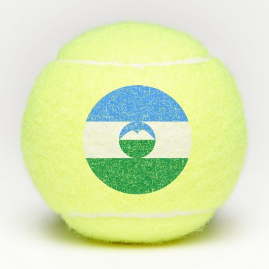 Kabardino Balkaria Vlag Tennisballen (Voorkant)