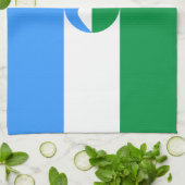 Kabardino Balkaria Vlag Theedoek (Gevouwen)