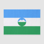 Kabardino Balkaria Vlag Tissuepapier (Voorkant)