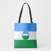 Kabardino Balkaria Vlag Tote Bag (Voorkant)