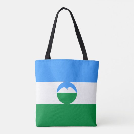 Kabardino Balkaria Vlag Tote Bag (Achterkant)