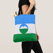 Kabardino Balkaria Vlag Tote Bag (Dichtbij)