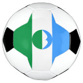 Kabardino Balkaria Vlag Voetbal (Gedraaid)