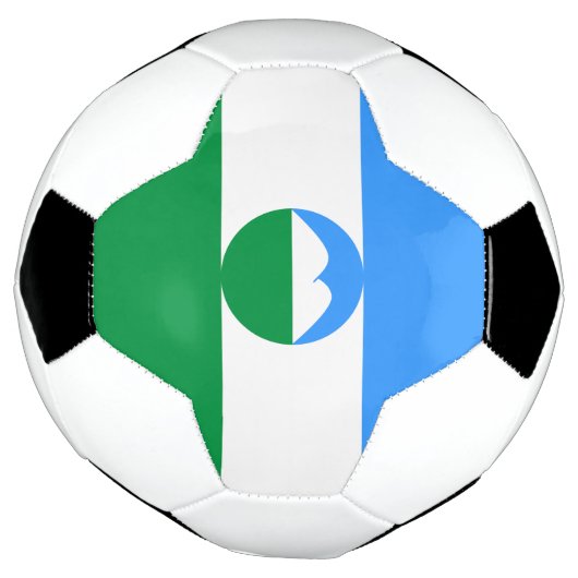 Kabardino Balkaria Vlag Voetbal (Gedraaid)