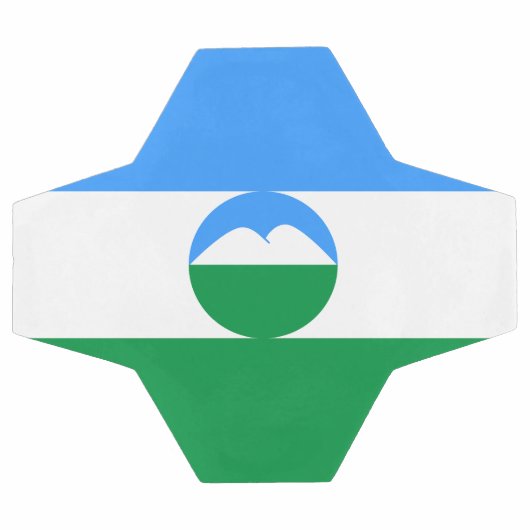 Kabardino Balkaria Vlag Voetbal (Enkel)