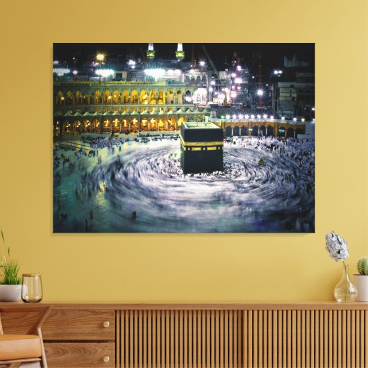 Kabbah 's nachts canvas afdruk (Insitu (Woonkamer))