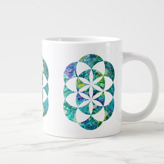 Kabbalah-boom van het leven grote koffiekop (Rechts)